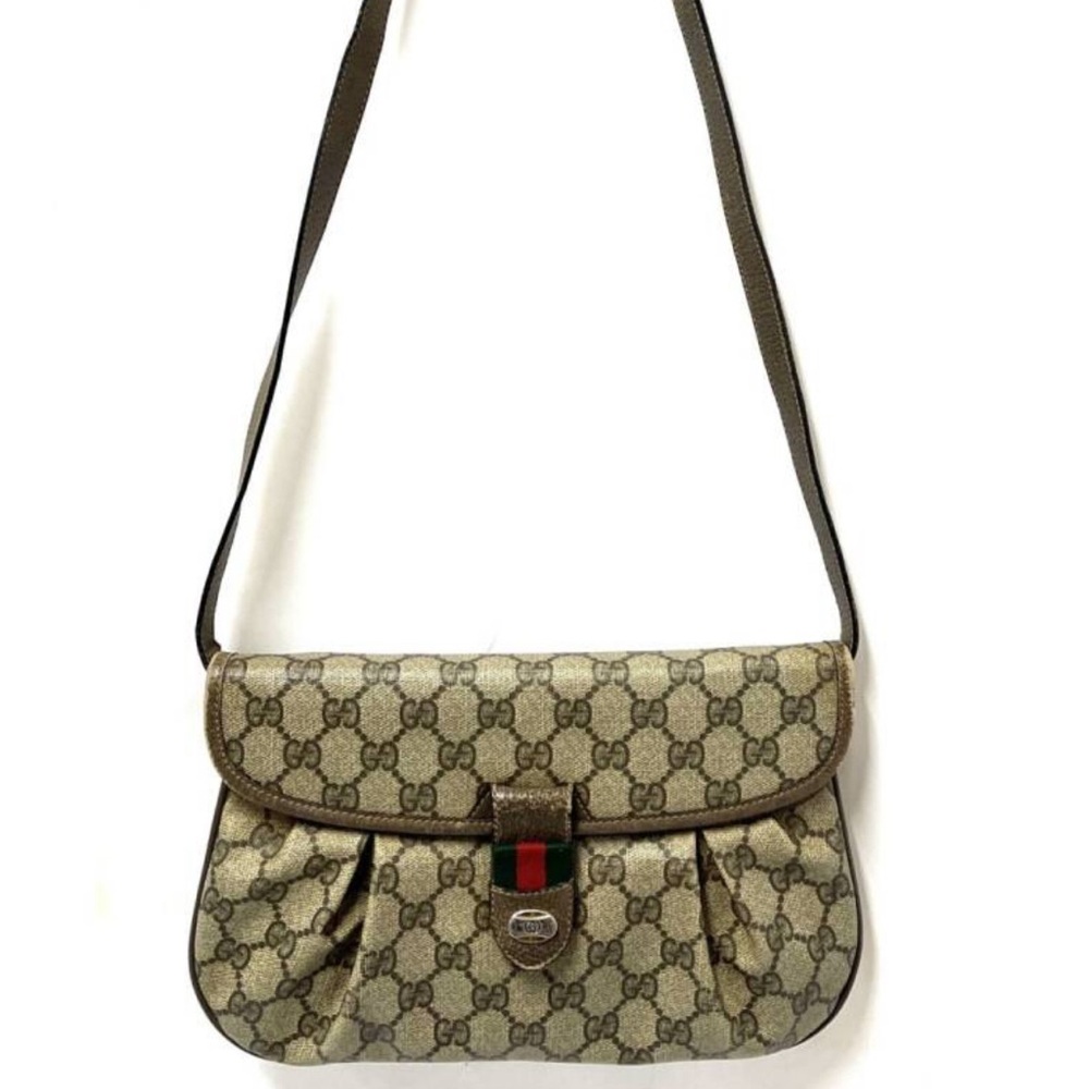 GUCCI GG Shelly Line Cross Body Shoulder Bag with dust bag